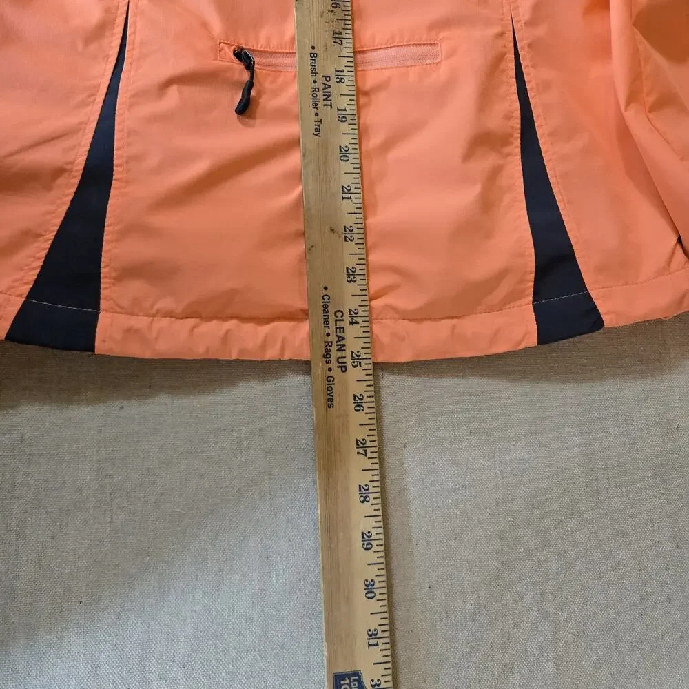 New Balance Running Windbreaker Jacket Full Zip Athletic Coral Orange Size S